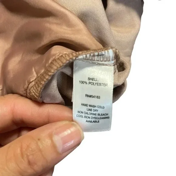 Marc New York Mauve Crushed Velvet Wide Leg Pants Women's Size Extra Large - Picture 7 of 7